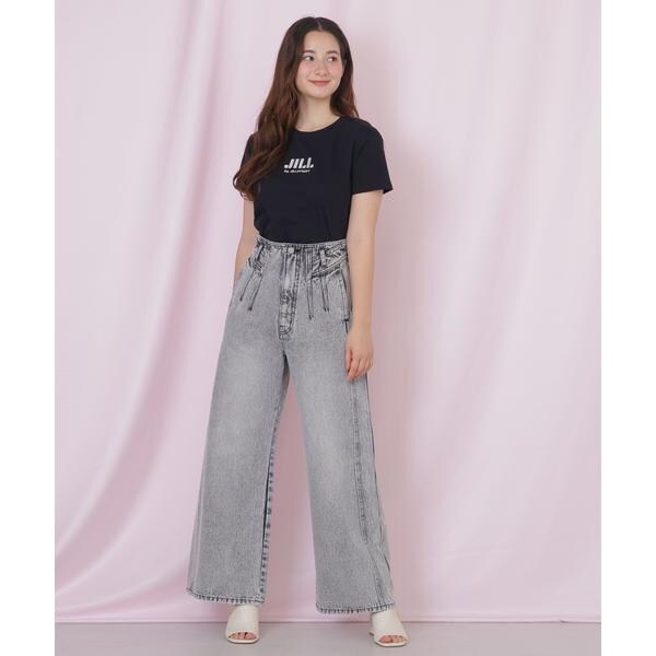 ジル バイ ジル スチュアート（JILL by JILL STUART）/構築パネルワイドデニム_7