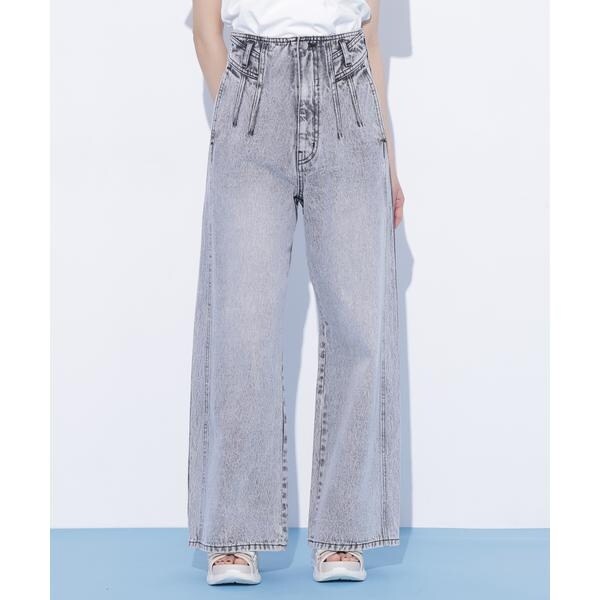 ジル バイ ジル スチュアート（JILL by JILL STUART）/構築パネルワイドデニム_11