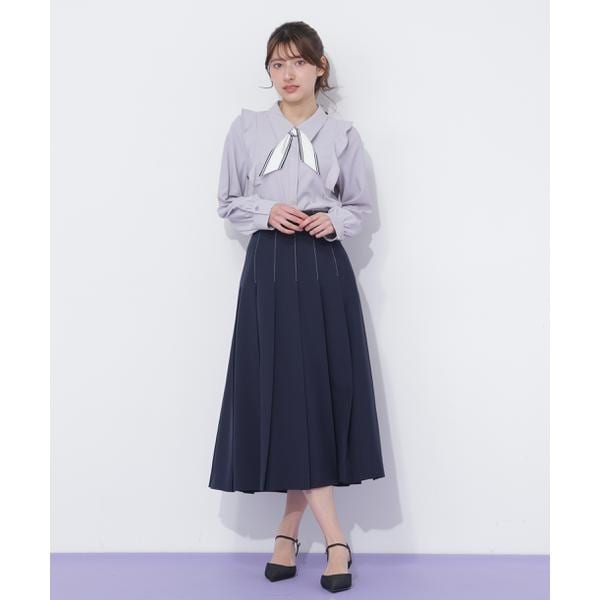 ジル バイ ジル スチュアート（JILL by JILL STUART）/サイドベルトプリーツスカート