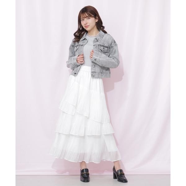 ジル バイ ジル スチュアート（JILL by JILL STUART）/プリーツランダムティアードスカート
