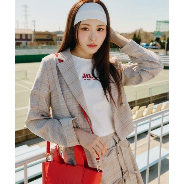 ジル バイ ジル スチュアート（JILL by JILL STUART）/セットアップ対応ショート丈テーラードジャケット