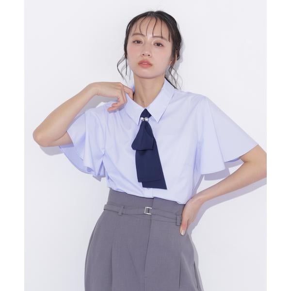 ジル バイ ジル スチュアート（JILL by JILL STUART）/配色ボウタイブラウス