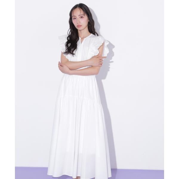 ジル バイ ジル スチュアート（JILL by JILL STUART）/カットワークカラーワンピース_1