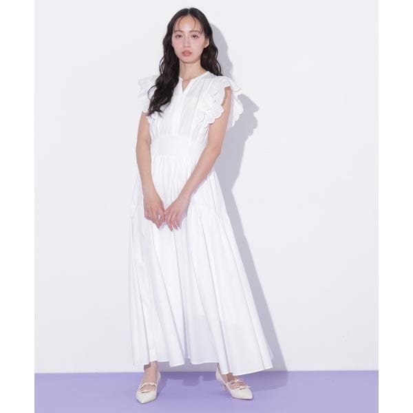ジル バイ ジル スチュアート（JILL by JILL STUART）/カットワークカラーワンピース_4
