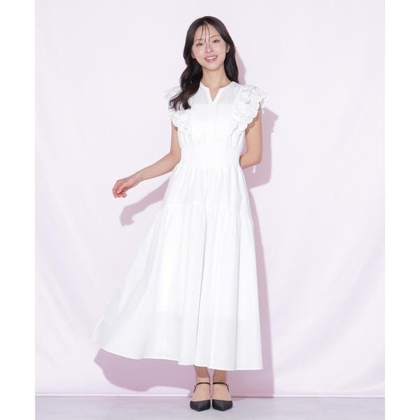 ジル バイ ジル スチュアート（JILL by JILL STUART）/カットワークカラーワンピース_7
