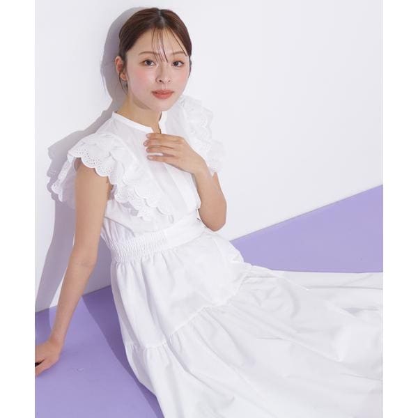 ジル バイ ジル スチュアート（JILL by JILL STUART）/カットワークカラーワンピース_13