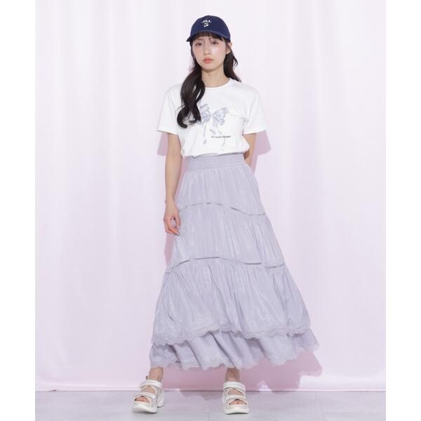 ジル バイ ジル スチュアート（JILL by JILL STUART）/コットンライクティアードスカート