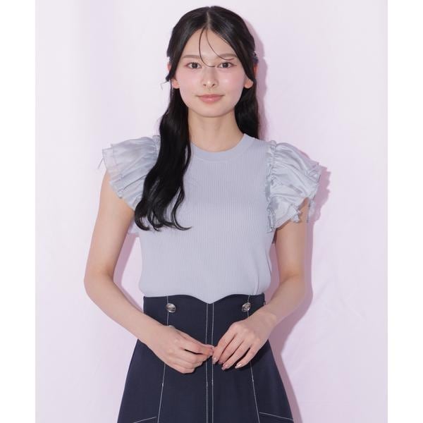 ジル バイ ジル スチュアート（JILL by JILL STUART）/シアースリーブリブニット