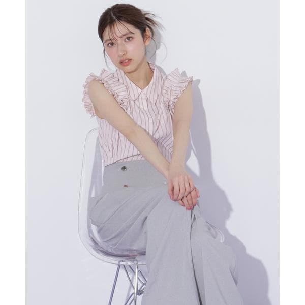 ジル バイ ジル スチュアート（JILL by JILL STUART）/ショルダーフリルブラウス