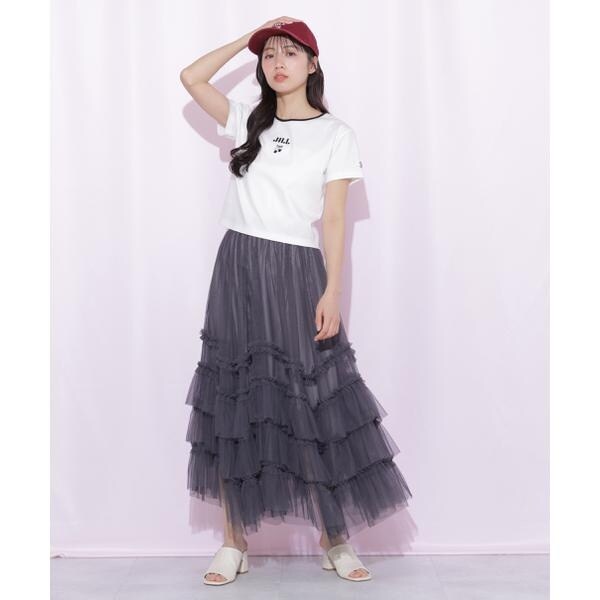 ジル バイ ジル スチュアート（JILL by JILL STUART）/イレギュラーフリルレイヤードスカート
