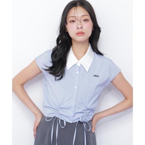 ジル バイ ジル スチュアート（JILL by JILL STUART）/ドロストビスチェフレンチスリーブシャツ