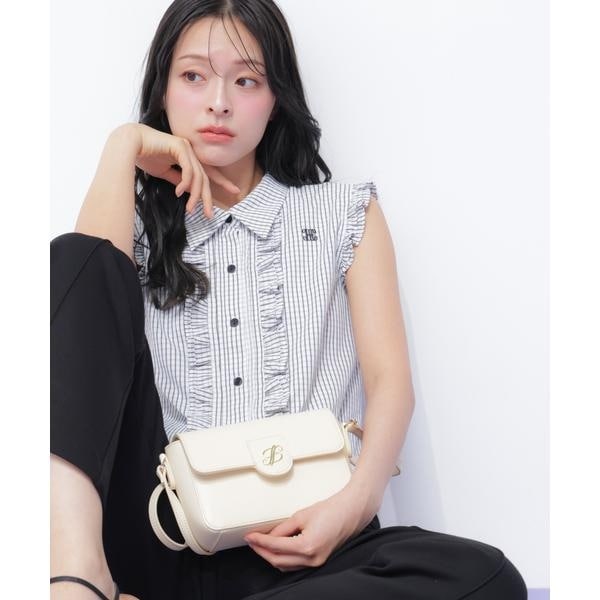 ジル バイ ジル スチュアート（JILL by JILL STUART）/クロップドフリルブラウス