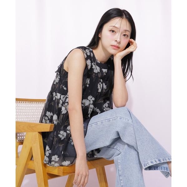 ジル バイ ジル スチュアート（JILL by JILL STUART）/〈RIBBONシリーズ〉ティアードチュニックブラウス