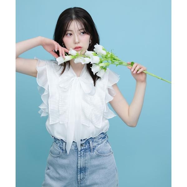 ジル バイ ジル スチュアート（JILL by JILL STUART）/シアープリーツブラウス