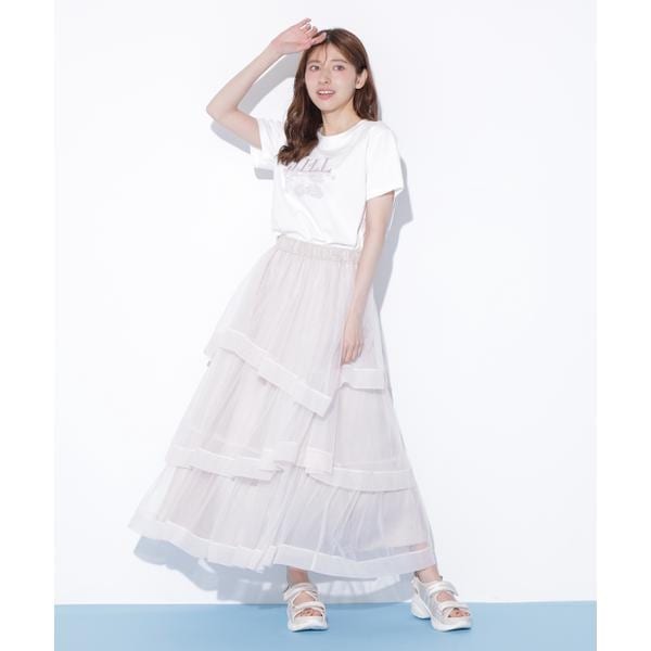 ジル バイ ジル スチュアート(JILL by JILL STUART)/ボリュームラッフルチュールスカート