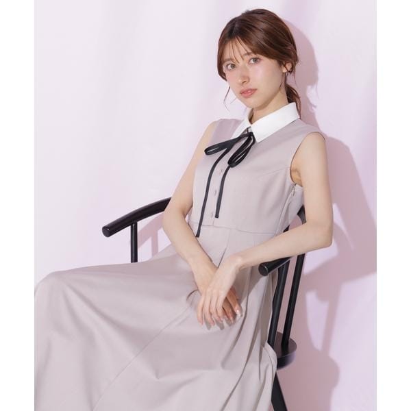 ジル バイ ジル スチュアート（JILL by JILL STUART）/襟付きフレンチスリーブワンピース