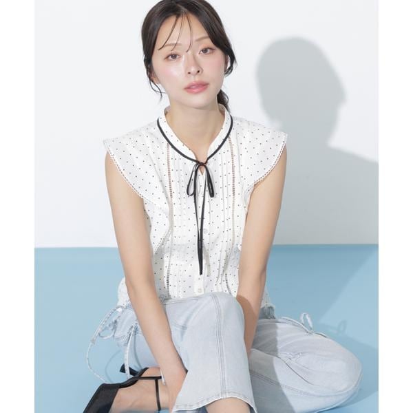 ジル バイ ジル スチュアート（JILL by JILL STUART）/ハシゴレースフリル袖ブラウス