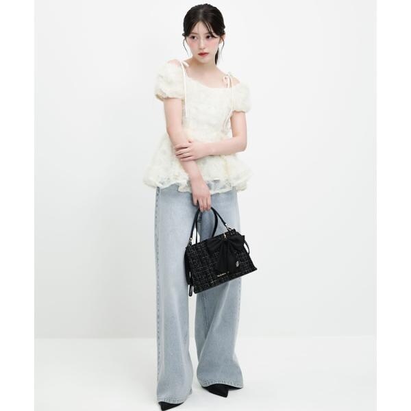 ジル バイ ジル スチュアート（JILL by JILL STUART）/フラワーチュールペプラムブラウス_3