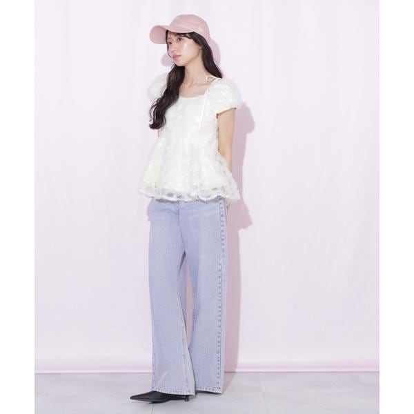 ジル バイ ジル スチュアート（JILL by JILL STUART）/フラワーチュールペプラムブラウス_10