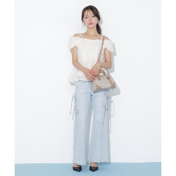 ジル バイ ジル スチュアート（JILL by JILL STUART）/フラワーチュールペプラムブラウス_11