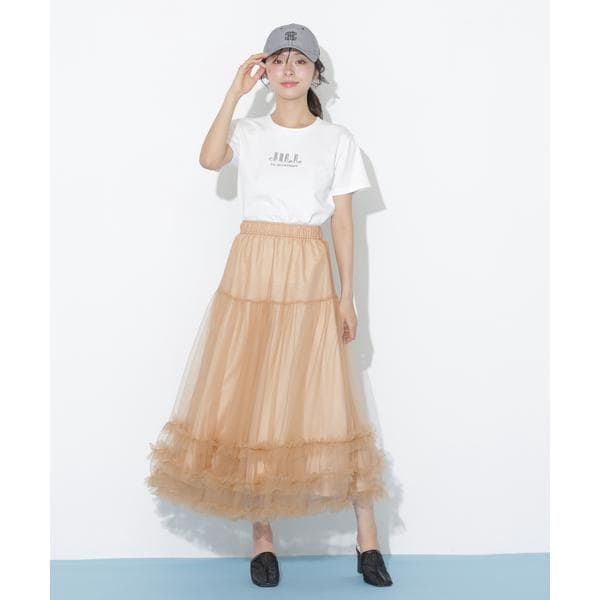 ジル バイ ジル スチュアート（JILL by JILL STUART）/裾フリルチュールスカート 10,588円