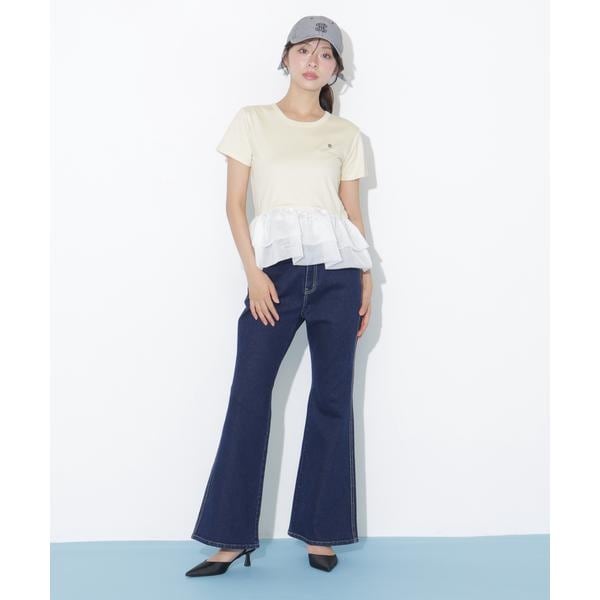 ジル バイ ジル スチュアート（JILL by JILL STUART）/ハイウエストフレアデニムパンツ 10,010円