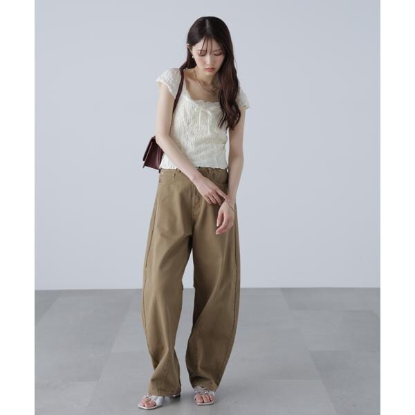 フリーズマート（Free's Mart）/ドロストバレルレッグデニムパンツの