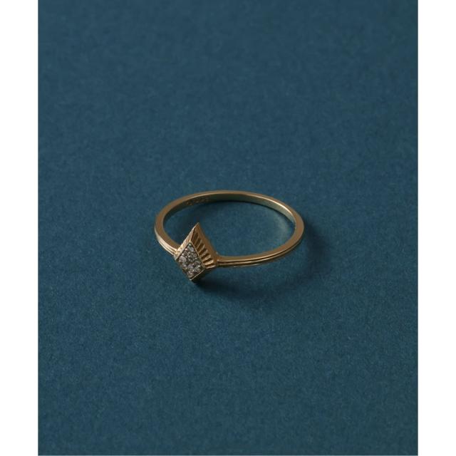 リラバイスピック＆スパン（Lilas by Spick and Span）/ラインテクスチャーアローダイヤパヴェリング K10