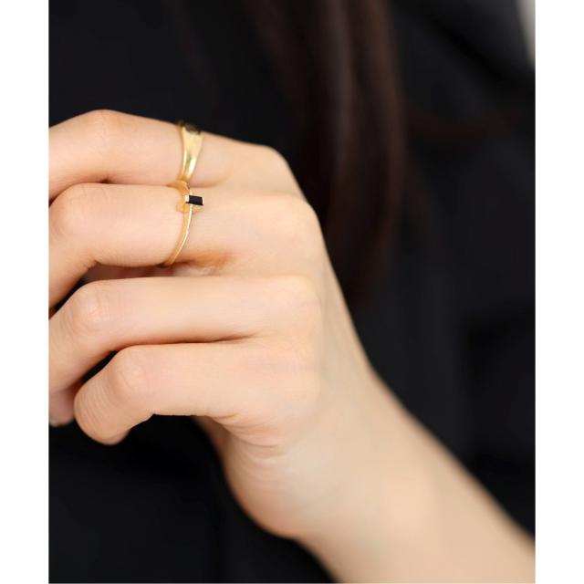 リラバイスピック＆渡り間（Lilas by Spick and Span）/ホライズンスクエアオニキスリング K10