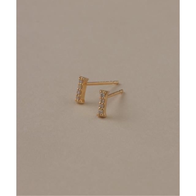 スピックアンドスパン Lilas K10 スクエアアメジストダイヤモチーフ