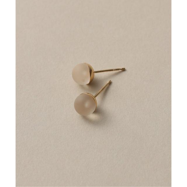 リラバイスピック＆渡り間（Lilas by Spick and Span）/フロストクォーツ6粍カップボールピアス K10（両耳）