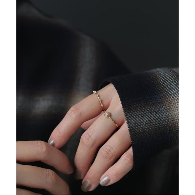 K18YG ハート ルビー リング 0.64CT 