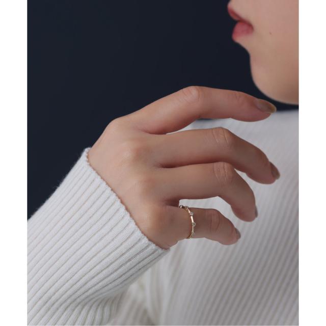 Lilas ダイヤ10mmバーブレスレット K10