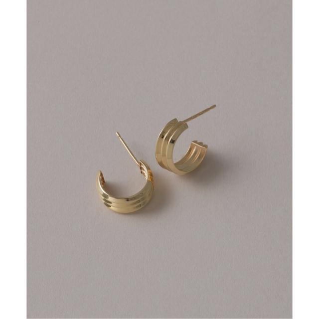 リラバイスピック＆スパン（Lilas by Spick and Span）/ダブルV線フープピアス K10（両耳）_4