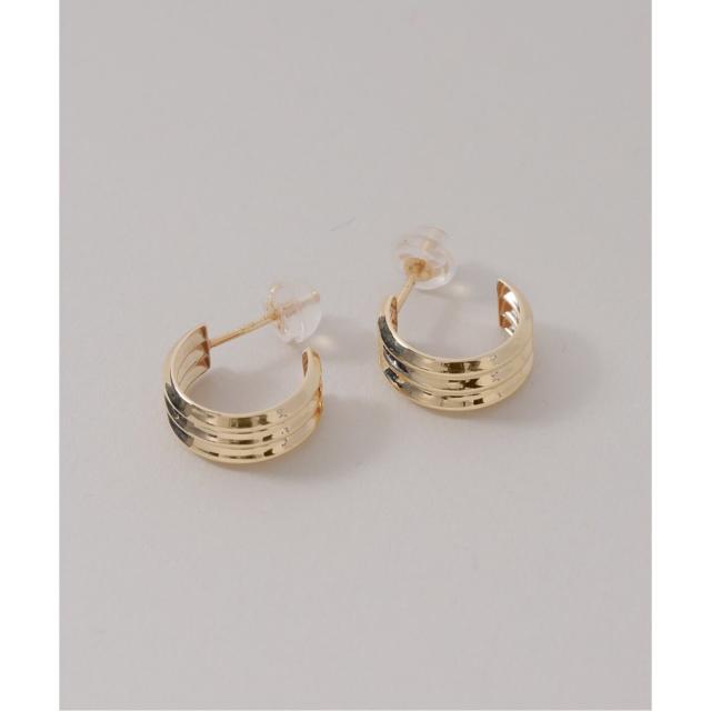 リラバイスピック＆スパン（Lilas by Spick and Span）/ダブルV線フープピアス K10（両耳）_7