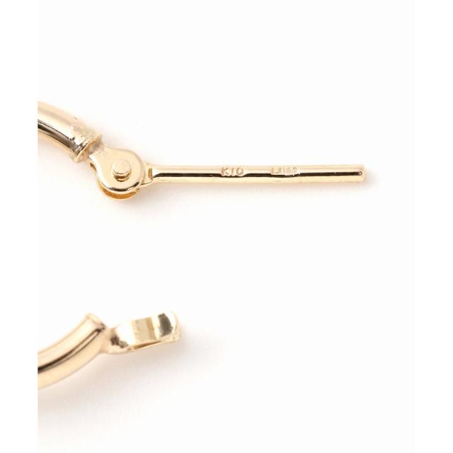 Lilas リラ パールフープピアスM K10 WEB限定》パールフープピアスM K10（両耳）（ピアス（両耳用