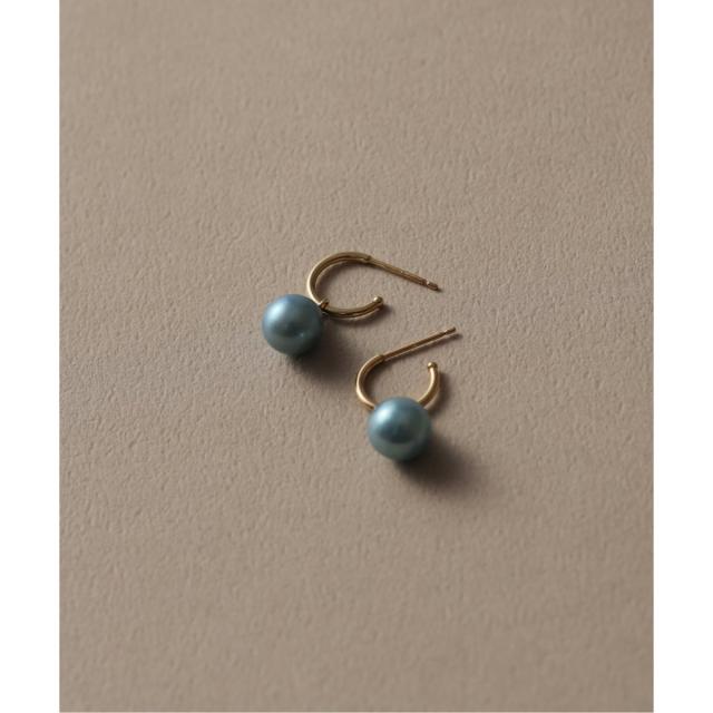 lilas アコヤ1粒ダイヤフープピアスK10 リラバイスピック＆スパン