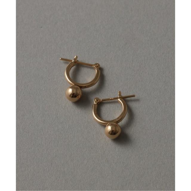 Lilas】k10 バイカラーフープピアス Lilas ピアス 三日月フープピアス