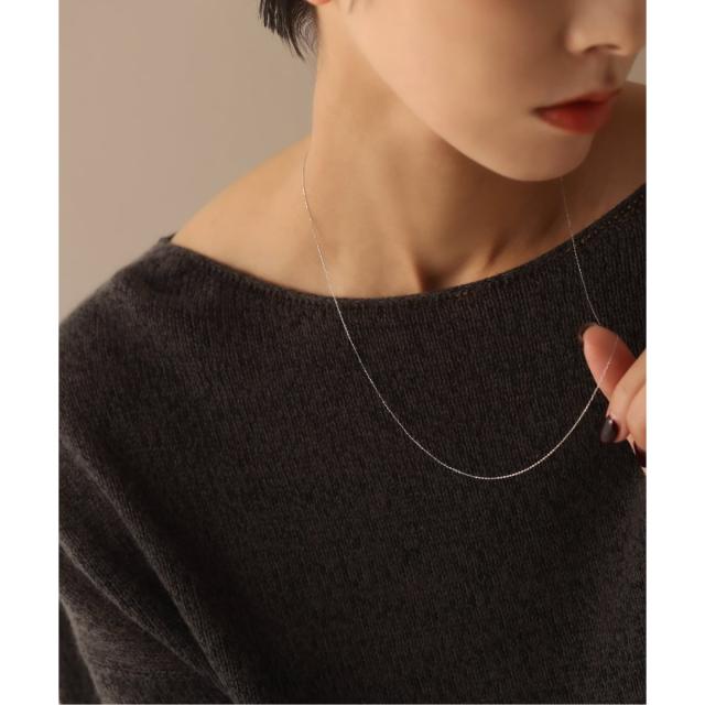 リラバイスピック＆スパン（Lilas by Spick and Span）/《WEB限定》シャインカットアズキチェーンネックレス 50cm WG K10_1