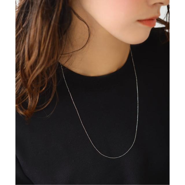 リラバイスピック＆スパン（Lilas by Spick and Span）/《WEB限定》シャインカットアズキチェーンネックレス 50cm WG K10_2