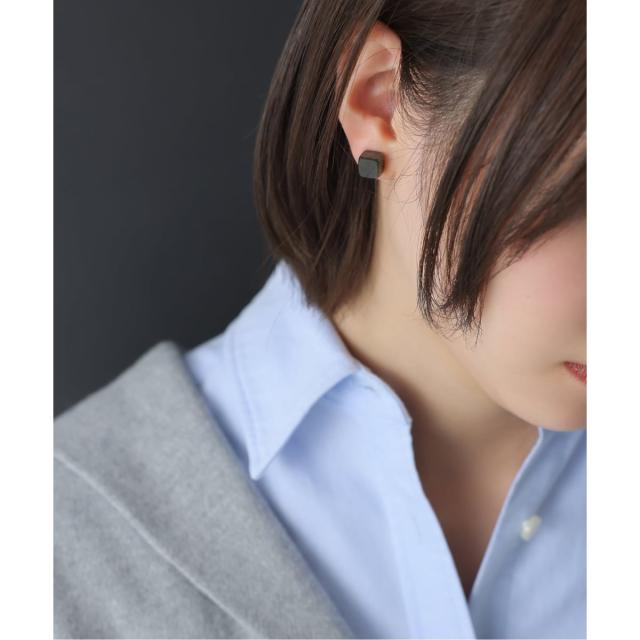 リラバイスピック＆スパン（Lilas by Spick and Span）/ラウンド*キューブカラーストーンピアス K10（両耳）_5
