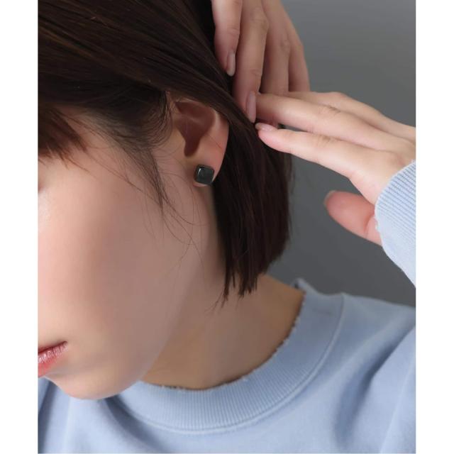 リラバイスピック＆スパン（Lilas by Spick and Span）/ラウンド*キューブカラーストーンピアス K10（両耳）_6