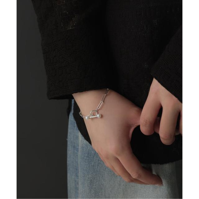 リラバイスピック＆スパン（Lilas by Spick and Span）/【SAMH by LILAS】パールTバークリップチェーンブレスレット SV