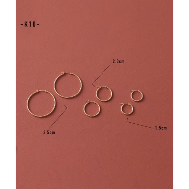 リラバイスピック＆スパン（Lilas by Spick and Span）/1．5パイプ1．5cmルーフピアス K10（両耳）_10