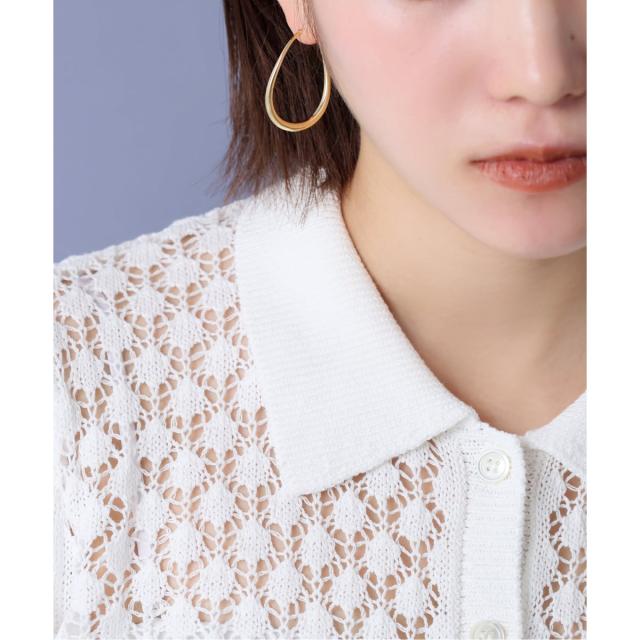 リラバイスピック＆スパン（Lilas by Spick and Span）/《WEB限定》【SAMH by LILAS】ウェーブフープピアスK18GP（両耳）_1