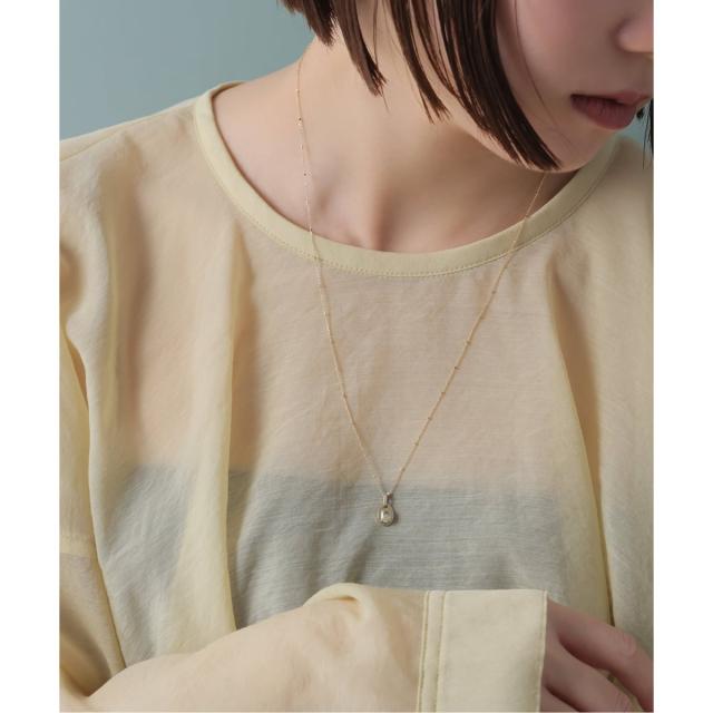 リラバイスピック＆スパン（Lilas by Spick and Span）/メレダイヤバチカングリーンアメジスト55cmネックレス K10