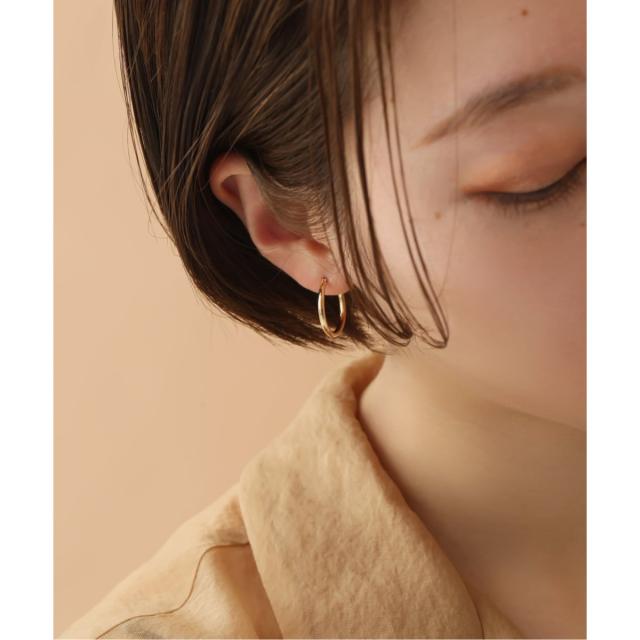 リラバイスピック＆スパン（Lilas by Spick and Span）/《予約》20mmフープパイプピアス K18（両耳）