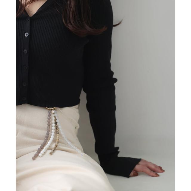 【NEW】リラバイスピック＆スパン（Lilas by Spick and Span）/【SAMH by LILAS】ジェムフリンジバッグチャーム NR_2
