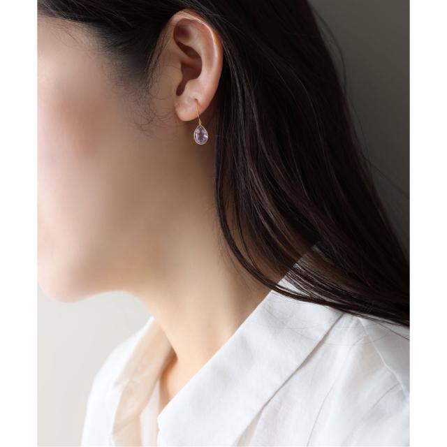 リラバイスピック＆渡り間（Lilas by Spick and Span）/《WEB押さえる》【SAMH by LILAS】ピンクアメジストピアス SVK18GP（両耳）
