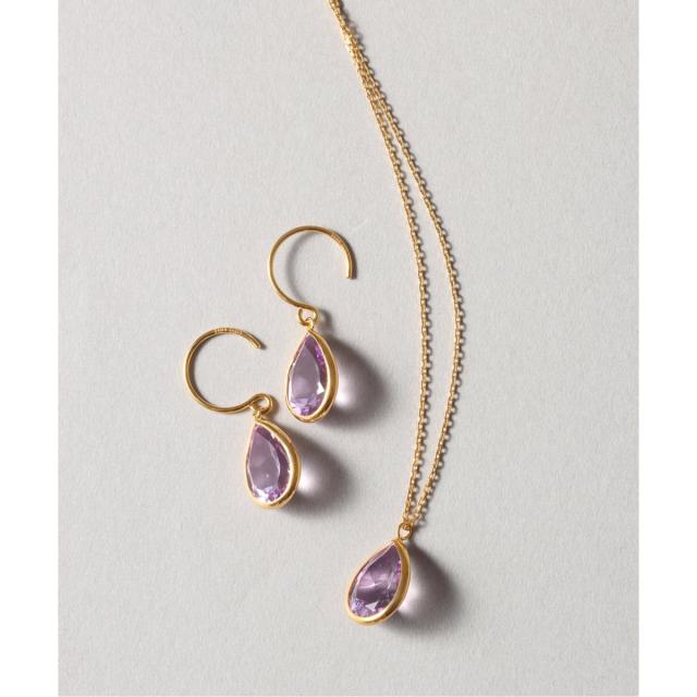 リラバイスピック＆渡り間（Lilas by Spick and Span）/《WEB押さえる》【SAMH by LILAS】ピンクアメジストピアス SVK18GP（両耳）